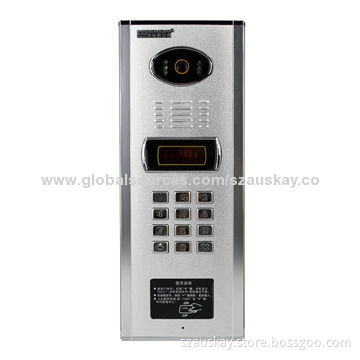 Video Intercom System, IR Night Vision, CCD Camera and Expands ID/IC Access Control Function